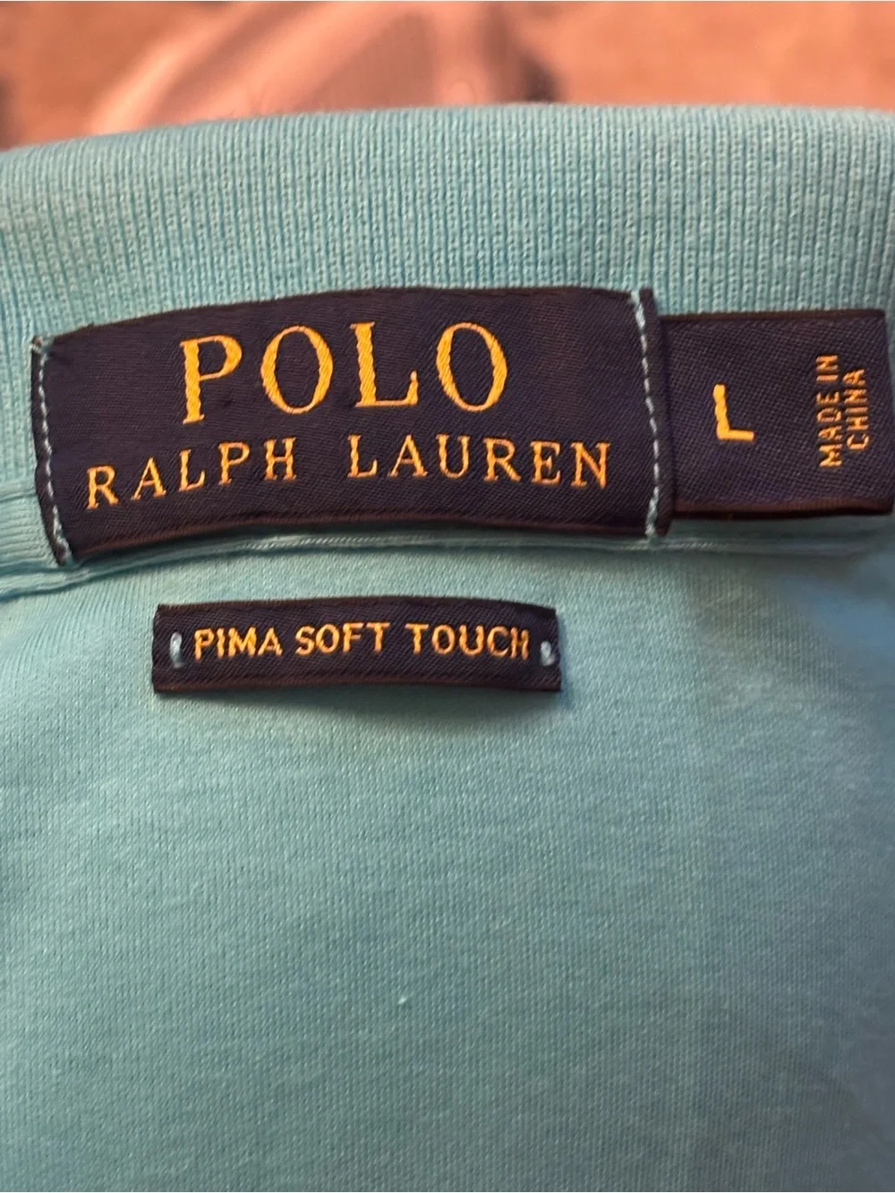 Polo by Ralph Lauren Men’s Turquoise Polo Shirt with Embroidered Pony